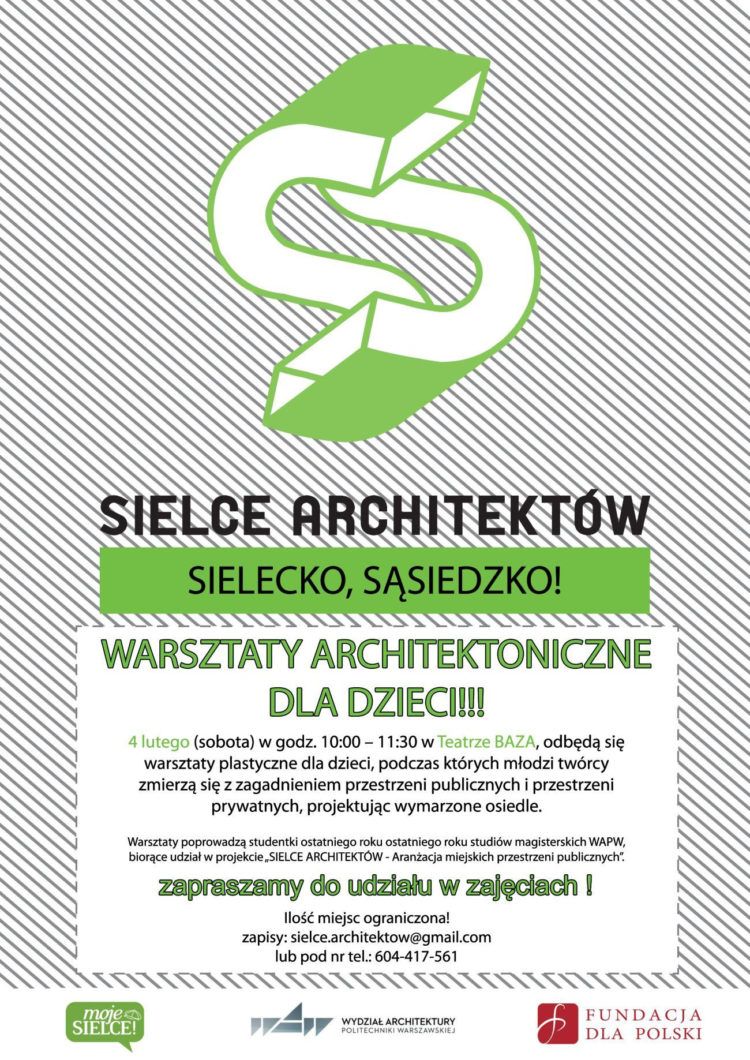 Warsztaty dla dzieci w ramach projektu „Sielce Architektów”