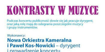 KONCERT RODZINNY. Kontrasty w muzyce
