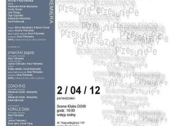 2 kwietnia 2012-Wieczór z Mufmi Teatrem Tańca. Zaproszenie