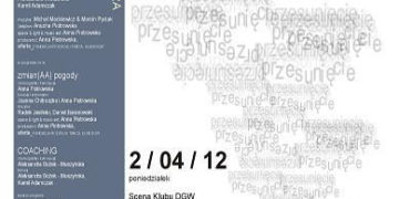 2 kwietnia 2012-Wieczór z Mufmi Teatrem Tańca. Zaproszenie