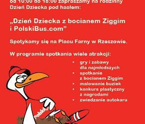 „Dzień dziecka z bocianem Ziggim i PolskiBus.com”