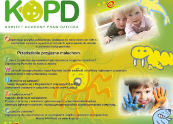 „Przedszkole przyjazne maluchom” – nowy projekt Komitetu Ochrony Praw Dziecka
