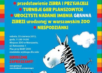 „U zebry na imieninach” Firma GRANNA organizuje imprezę na placu przy Baby ZOO