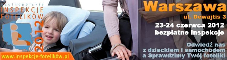 Ogólnopolska trasa inspekcji fotelików 2012 r.