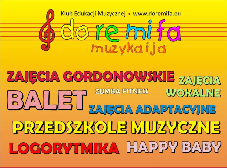 Grafik zajęć na rok szkolny 2012/2013 w Klubie Edukacji Muzycznej DO-RE-MI-FA