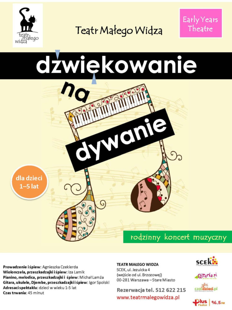 „Dźwiękowanie na dywanie” – interaktywny koncert dla dzieci i rodziców