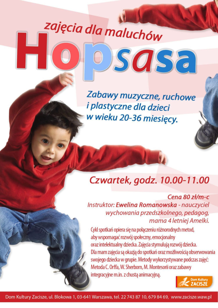 Zajęcia dla maluchów Hopsasa
