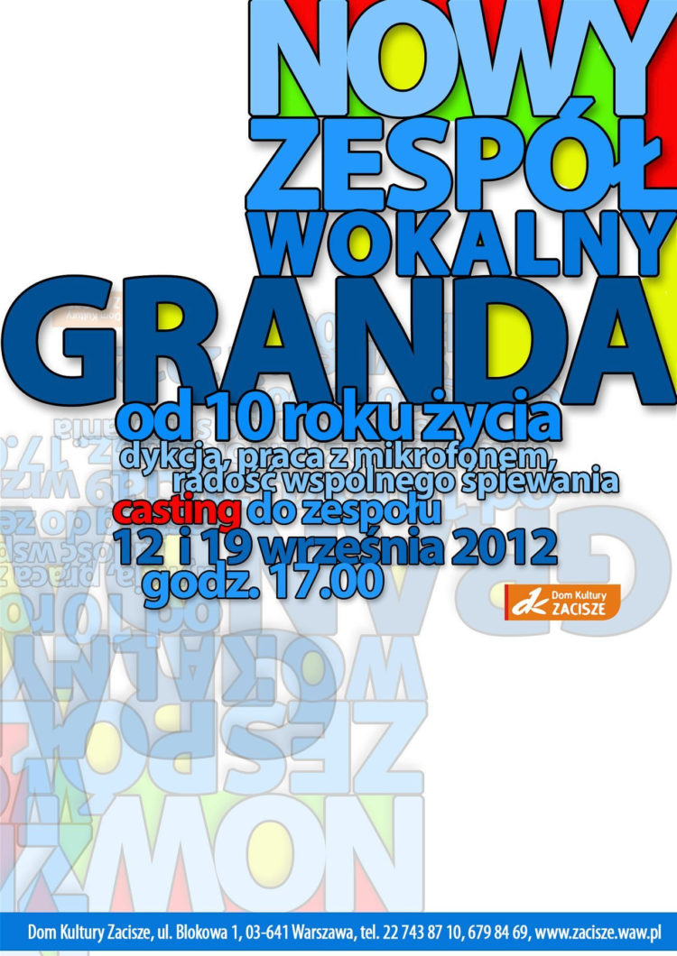 Nowe zajęcia dla dzieci w DK Zacisze – zespół wokalny