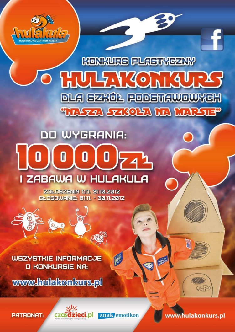 Hulakula – konkurs plastyczny „Nasza szkoła na Marsie”