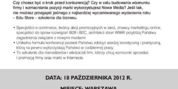 E -COMMERCE DLA NIEWTAJEMNICZONYCH