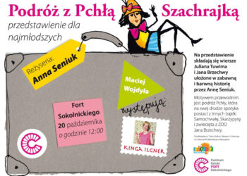 Dwa spektakle dla najmłodszych – „W Rytmie Kleksa” oraz „Pchła Szachrajka” w   Centrum Sztuki Fort Sokolnickiego