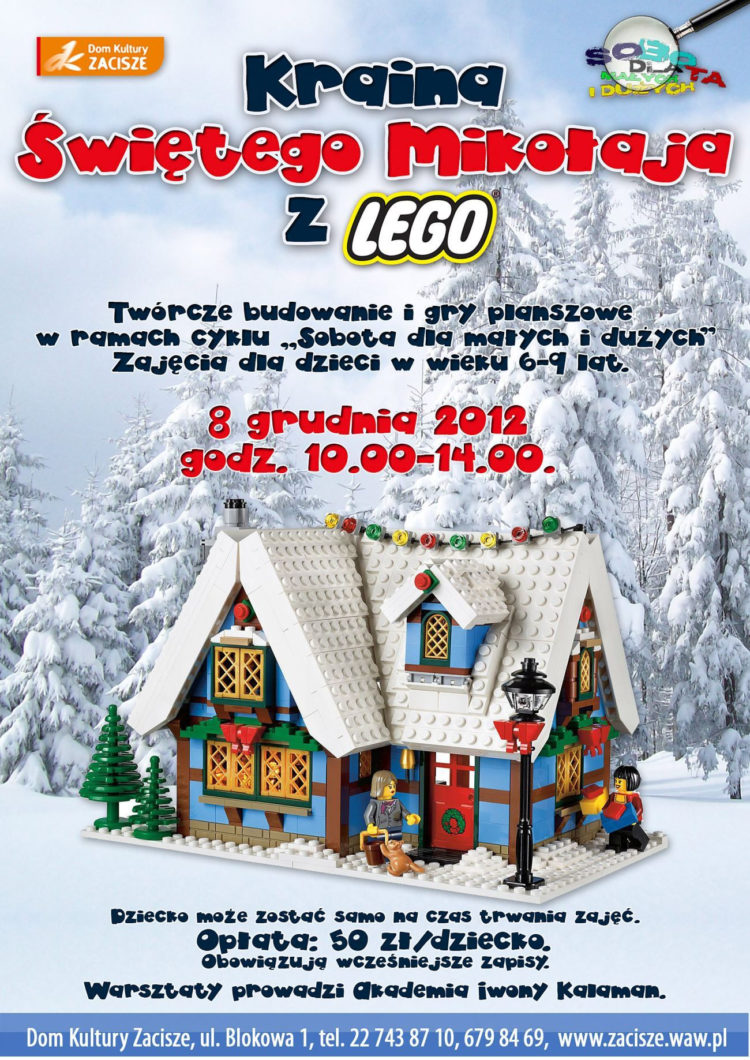 ZAJĘCIA: Kraina Świętego Mikołaja z LEGO – 8 grudnia