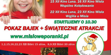 Misiowe Poranki w każdy weekend grudnia w kinie Luna i w kinie Wisła
