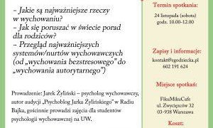 WARSZTATY: Akademia Egodziecka.pl zaprasza rodziców na warsztaty – Miłość i wychowanie 24 listopada!