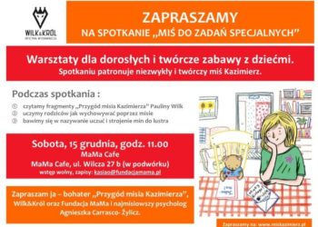 WARSZTATY: „Miś do zadań specjalnych” czyli warsztaty dla dorosłych i twórcze zabawy z dziećmi – 15.12.2012