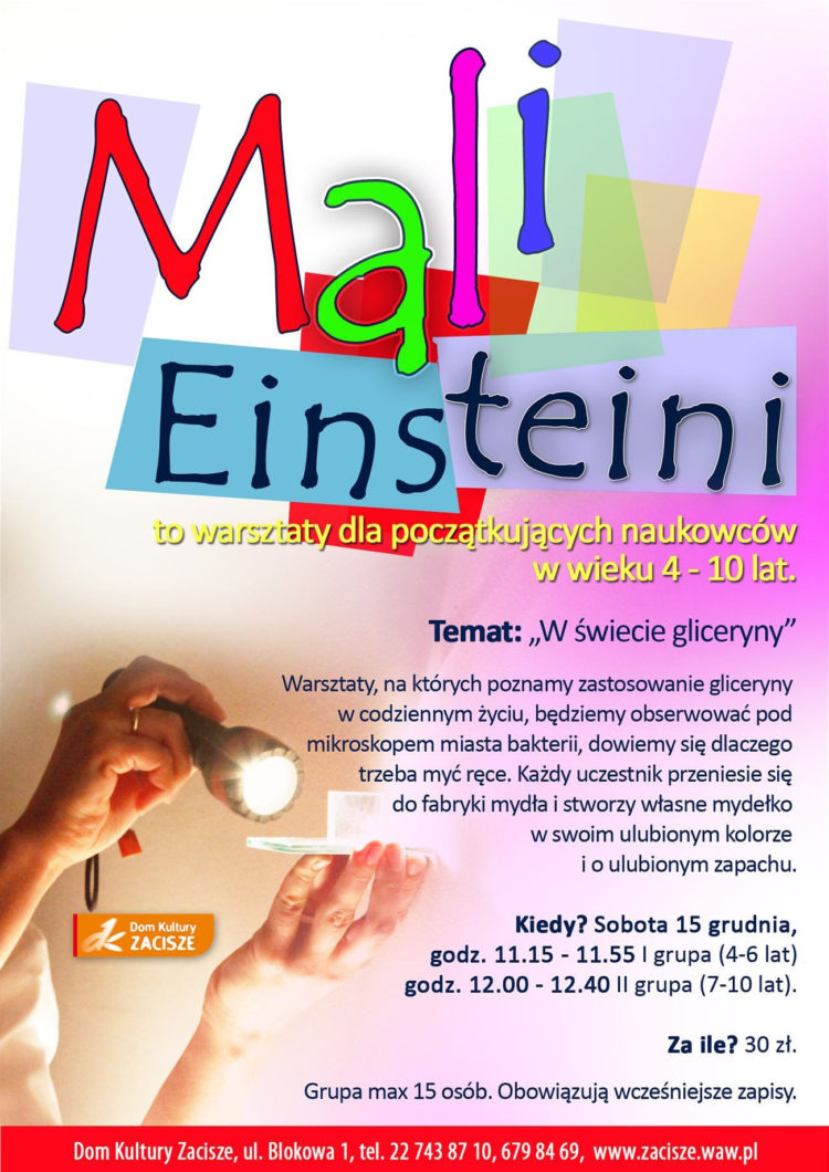 WARSZTATY: Mali Einsteini – 15.12.2012