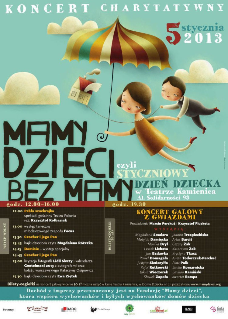 KONCERT: „MAMY DZIECI BEZ MAMY” CZYLI STYCZNIOWY DZIEŃ DZIECKA W TEATRZE KAMIENICA – 05.01.2013