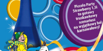 Magiczny bal karnawałowy z Piccolo Party Strawberry 1,5l!