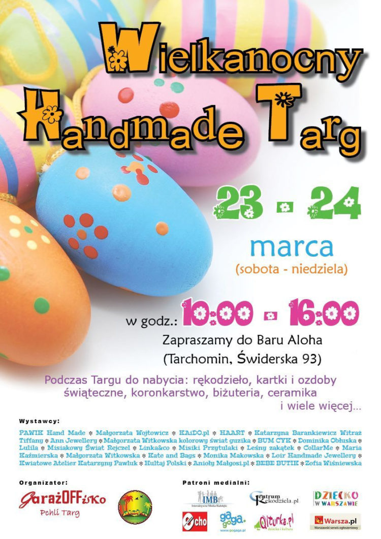 IMPREZA: GarażOFFisko Wielkanocny Handmade Targ – 23-24.03.2013