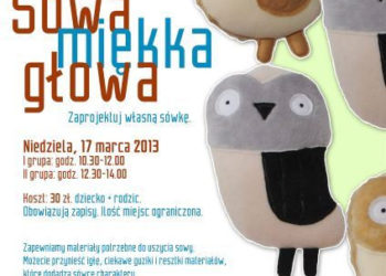 WARSZTATY: Warsztaty dla dzieci i rodziców: Sowa miękka głowa Zaprojektuj własną sówkę! 17.03.2013