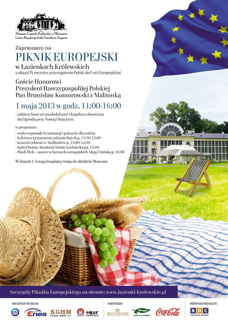 IMPREZA: Piknik Europejski w Łazienkach Królewskich – 01.05.2013