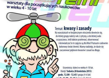 WARSZTATY: Mali Einsteini: Kwasy i zasady 20.04.2013