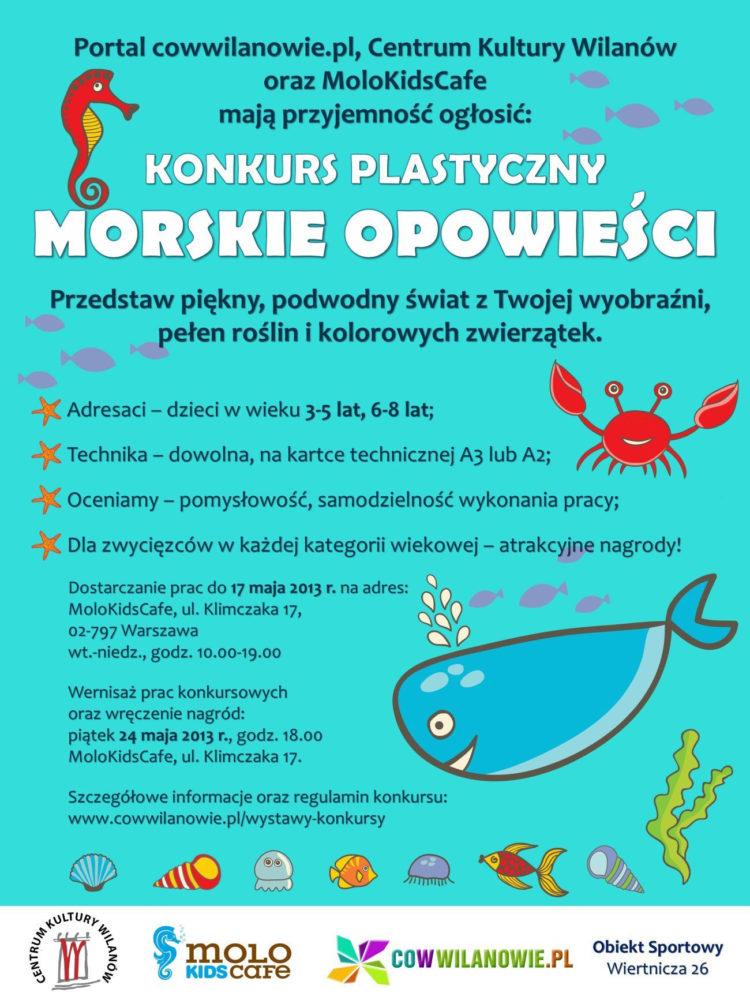 KONKURS PLASTYCZNY – MORSKIE OPOWIEŚCI