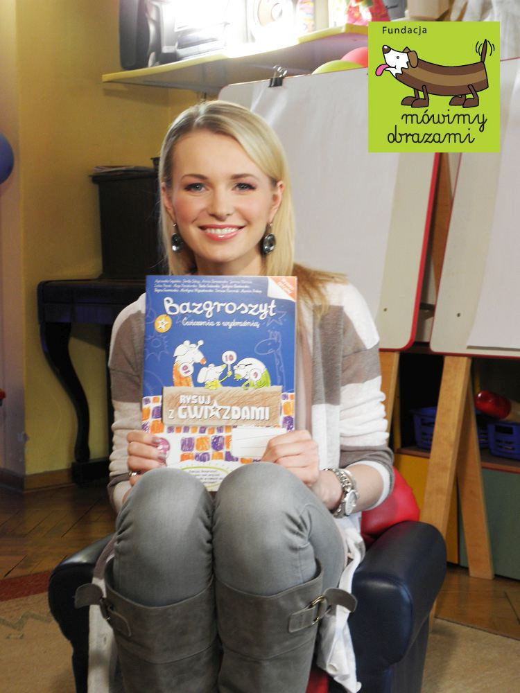 Rysowanie to pokazywanie marzeń: Wywiad z Agnieszką Cegielską – prezenterką telewizyjną, która podarowała swój rysunek do „Bazgroszytu Gwiazd” stworzonego przez Fundację Mówimy obrazami
