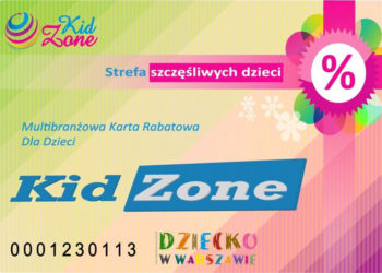 Okazja! Na hasło: DZIECKO W WARSZAWIE – Karta rabatowa KidZone za jedyne 49 zł!