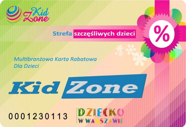 Okazja! Na hasło: DZIECKO W WARSZAWIE – Karta rabatowa KidZone za jedyne 49 zł!