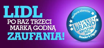 Lidl Marką Godną Zaufania według konsumentów