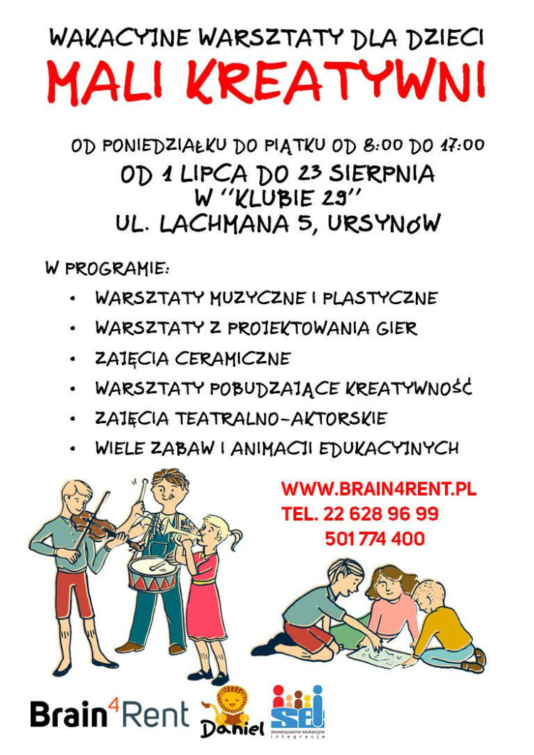 Wakacyjne Warsztaty – MALI KREATYWNI