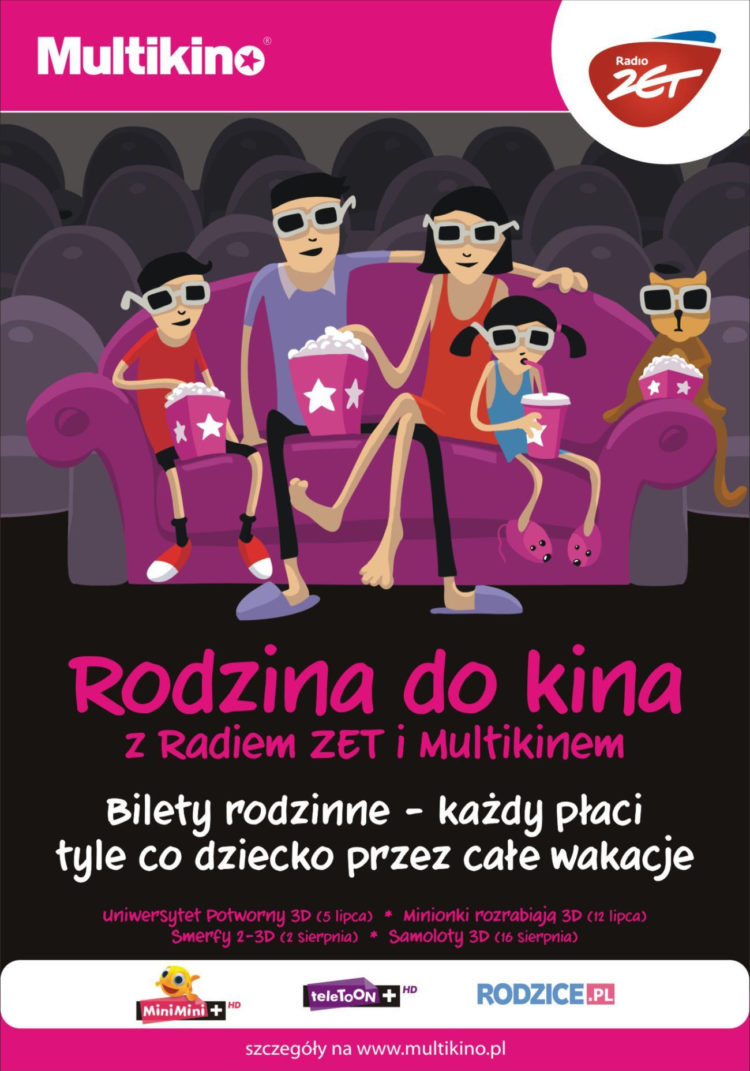 Rodzina do kina z Radiem Zet i Multikinem – wakacyjna promocja!