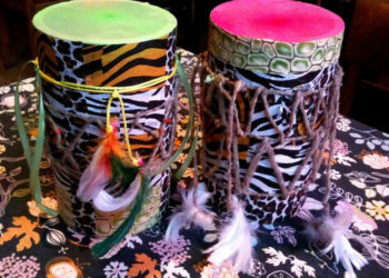 WARSZTATY: Muchy Samochwały robią recyklingowe bębenki 08.06.2013