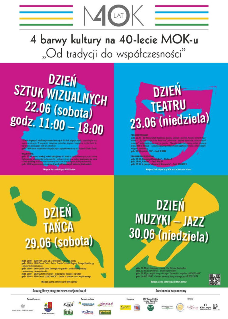IMPREZA: 4 barwy kultury na 40-lecie MOK-u „Od tradycji do współczesności” – 22.06-30.06.2013