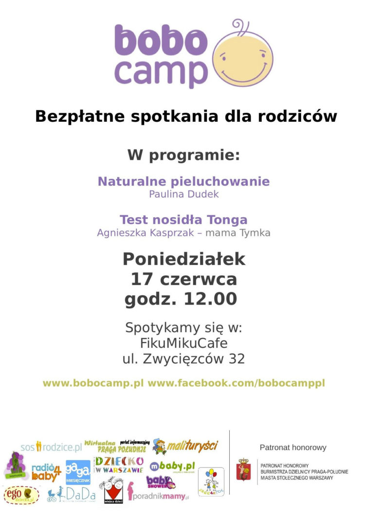 SPOTKANIE: Czerwcowe spotkania BoboCamp 20.06. i 21.06.2013