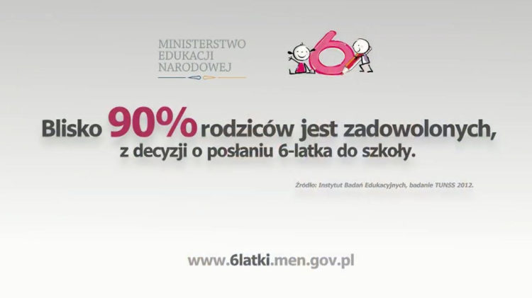 Nowe spoty informacyjne z udziałem rodziców 6-latków