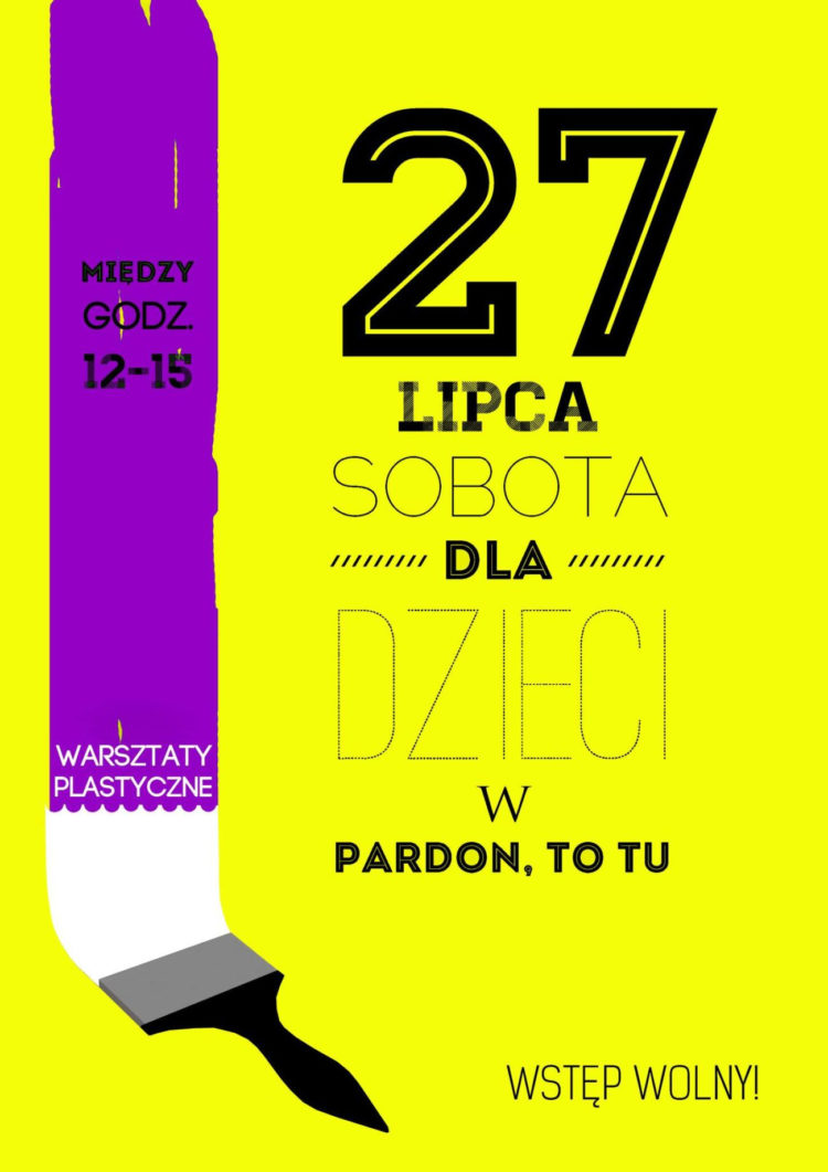 ZAJĘCIA: Warsztaty plastyczne dla dzieci ,,Kropka w kropkę” – 27.07.2013