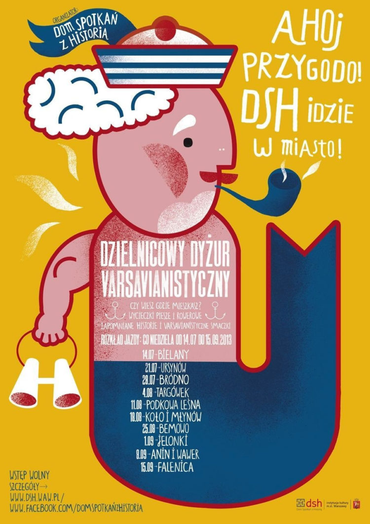 IMPREZA: DZIELNICOWY DYŻUR VARSAVIANISTYCZNY WYCIECZKI PIESZE I ROWEROWE – 14.07-15.09.2013