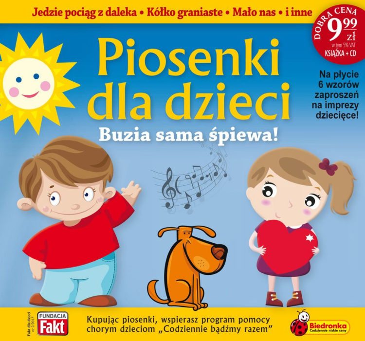 Najpopularniejsze piosenki z dzieciństwa w sklepach Biedronka