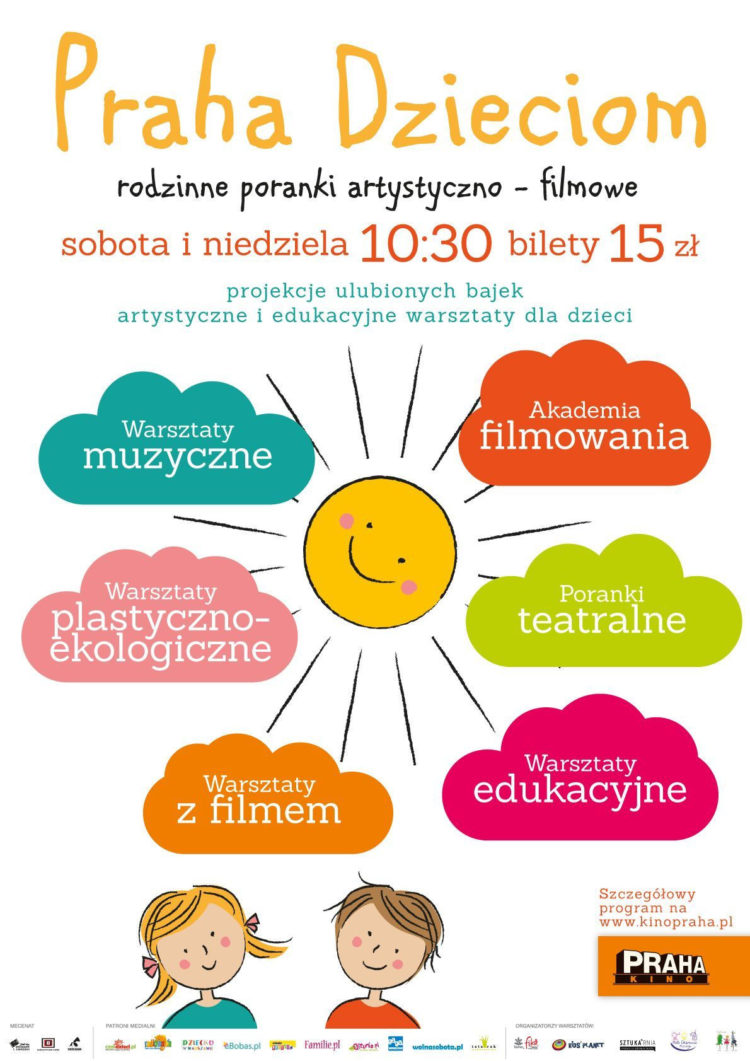 KINO PRAHA przedstawia nowy cykl: „PRAHA DZIECIOM – rodzinne poranki artystyczno-filmowe”