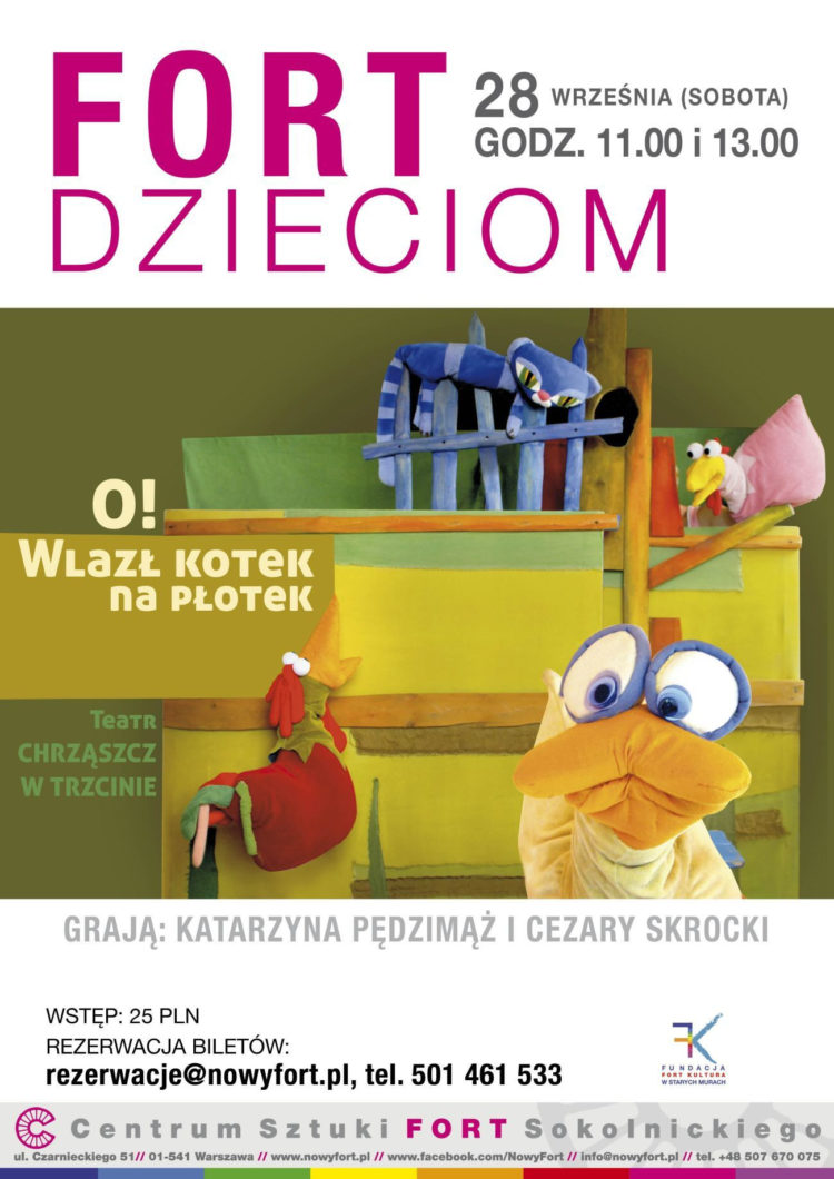 Sobota z dziećmi w Centrum Sztuki FORT Sokolnickiego