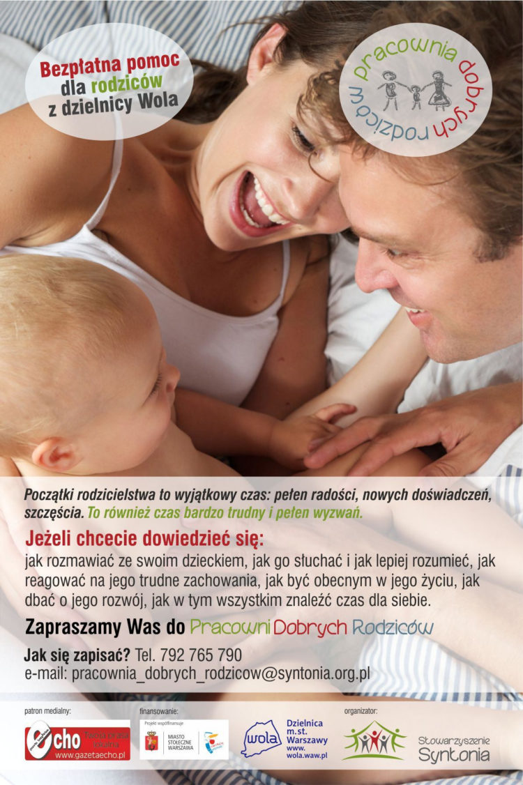 Serdecznie zapraszamy do wolskiej Pracowni Dobrych Rodziców!
