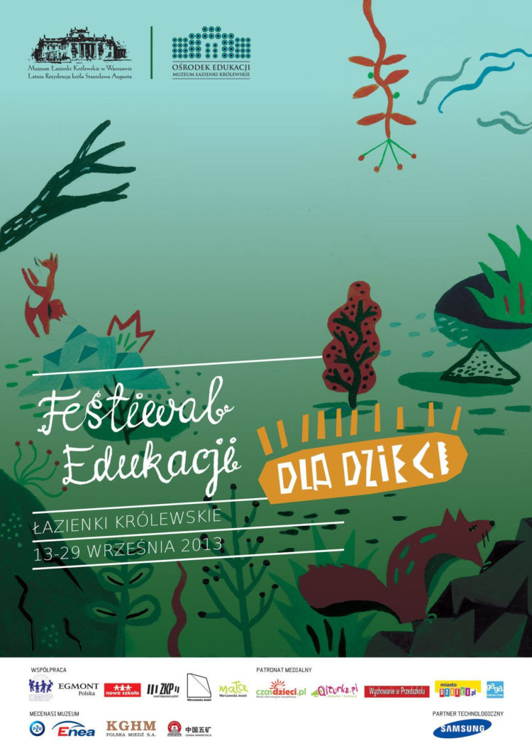 IMPREZA: FESTIWAL EDUKACJI DLA DZIECI W ŁAZIENKACH KRÓLEWSKICH – 13-29.09.2013