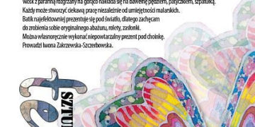 „Batik malowany” warsztaty w ramach SZTUKAterry dla dorosłych i młodzieży.