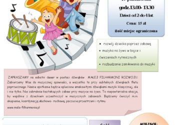 ZAJĘCIA: ZAJĘCIA MUZYCZNE DLA DZIECI I RODZICÓW „Dźwiękowy deser” 19.10.2013