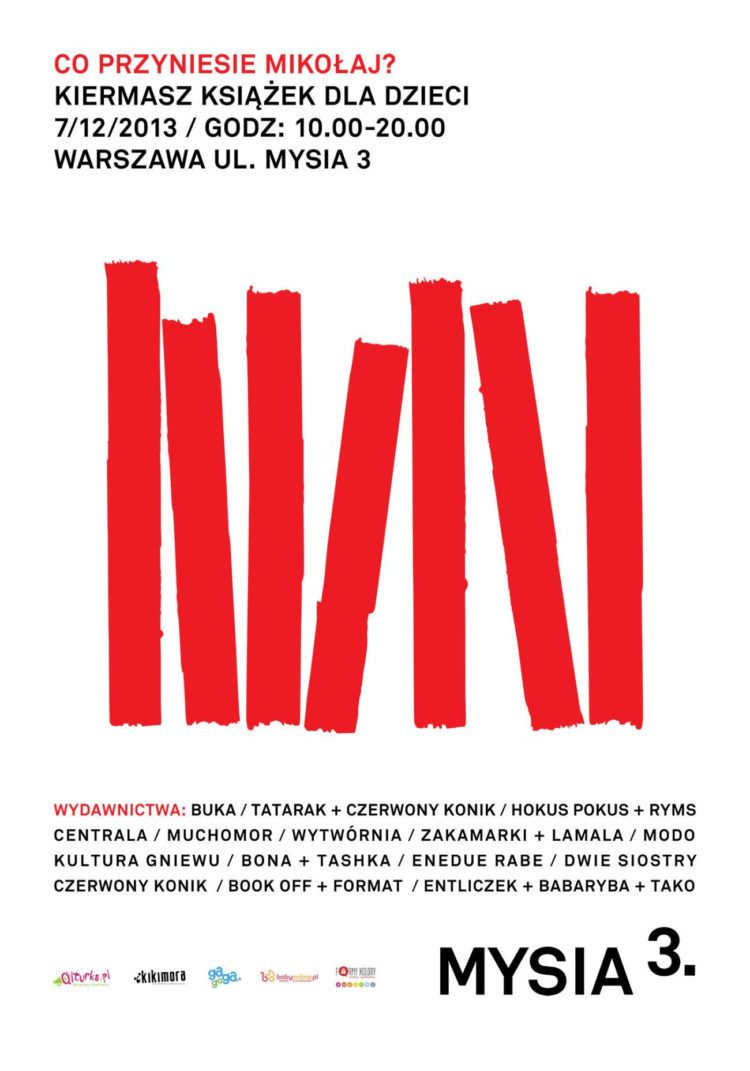 KIERMASZ KSIĄŻEK NA MYSIEJ 3 „CO PRZYNIESIE MIKOŁAJ”
