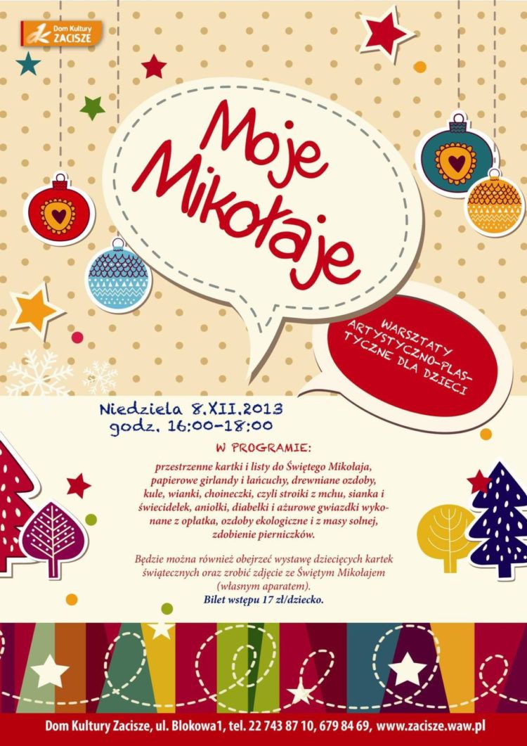 MOJE MIKOŁAJE – WARSZTATY ARTYSTYCZNE DLA DZIECI