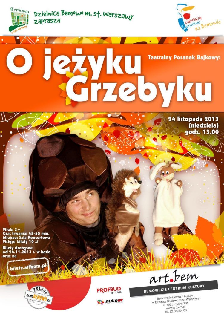Teatralny Poranek Bajkowy: „O jeżyku Grzebyku”