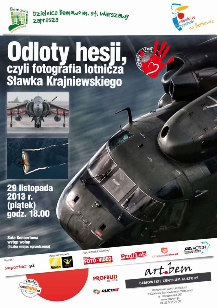 SPOTKANIE Z PASJĄ: „ODLOTY HESJI, CZYLI FOTOGRAFIA LOTNICZA SŁAWKA KRAJEWSKIEGO”